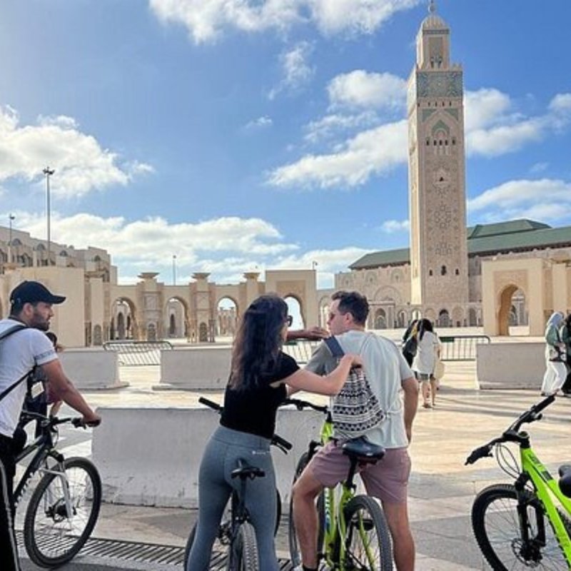Cycling along Ain Diab Corniche, Casablanca